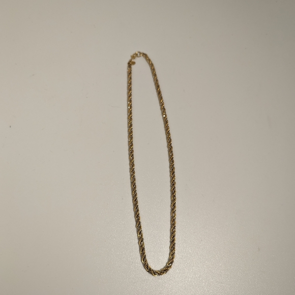 Vintage Monet 16 inch Gold And Silver Rope Chain - Picture 2 of 4